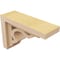 Ekena Millwork 3"W x 9"D x 6"H Classic Sheridan Rough Cedar Woodgrain TimberThane Corbel, Primed Tan CORUR03X09X06SHERCPR - alternate 4